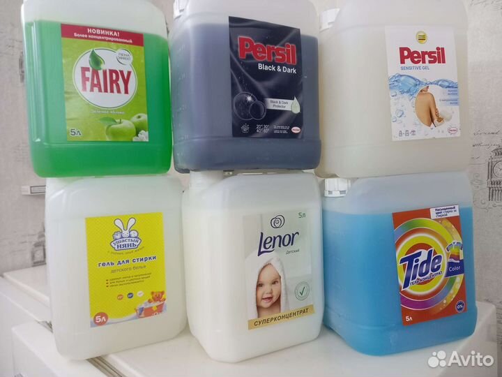 Гели для стирки persil, ariel, Tide и др