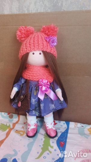 Кукла ручной работы текстильная