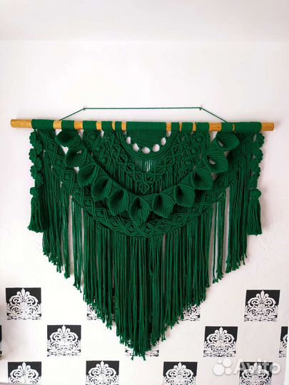 Настенное панно гобелен макраме украшение на стену