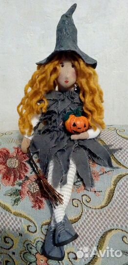 Кукла ведьмочка тильда ручной работы