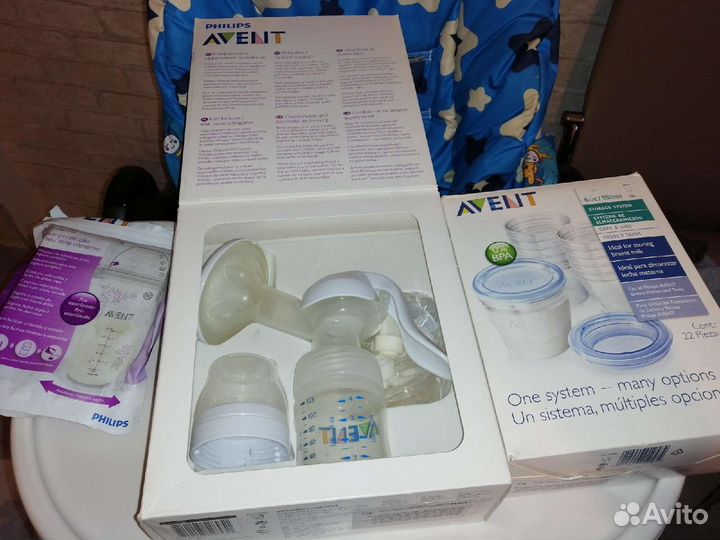 Молокоотсос avent ручной
