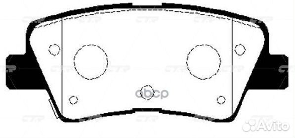 Колодки тормозные дисковые GK0499 CTR