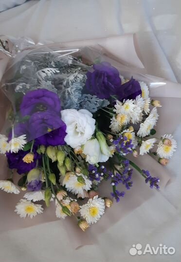 Эустома, букет,цветы