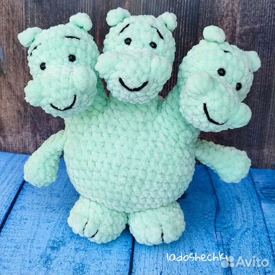 Вязаная игрушка,вязаный дракон,Змей Горыныч,2024г