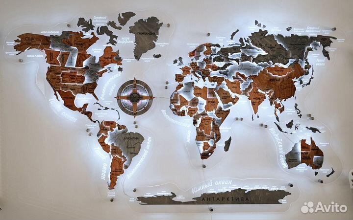Карты Мира на стену
