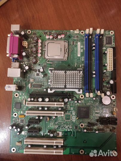 Материнская плата с процессором 775