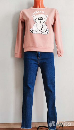 Кофты/свитшоты/джемперы/джинсы женские 42-44