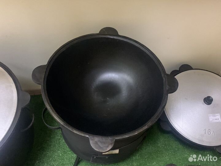 Казан чугунный узбекский 16 литров