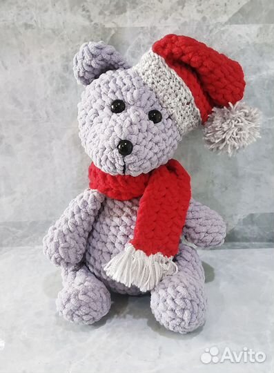 Мишка вязаный ручной работы