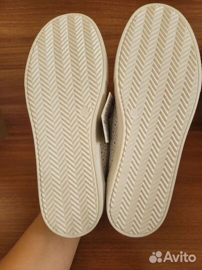 Туфли летние женские слипоны мокасины 36 кожа