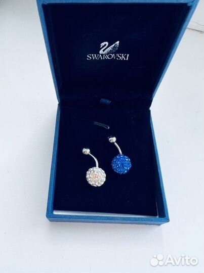 Серьга в пупок Swarovski