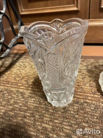 Ваза хрустальная
