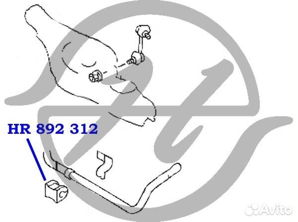 Втулка стабилизатора задней подвески