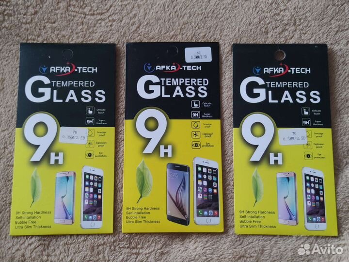 Защитные стёкла для iPhone 7 и Samsung S7
