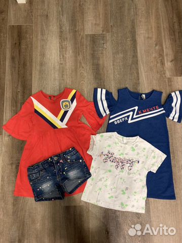 Вещи пакетом на девочку 110 см