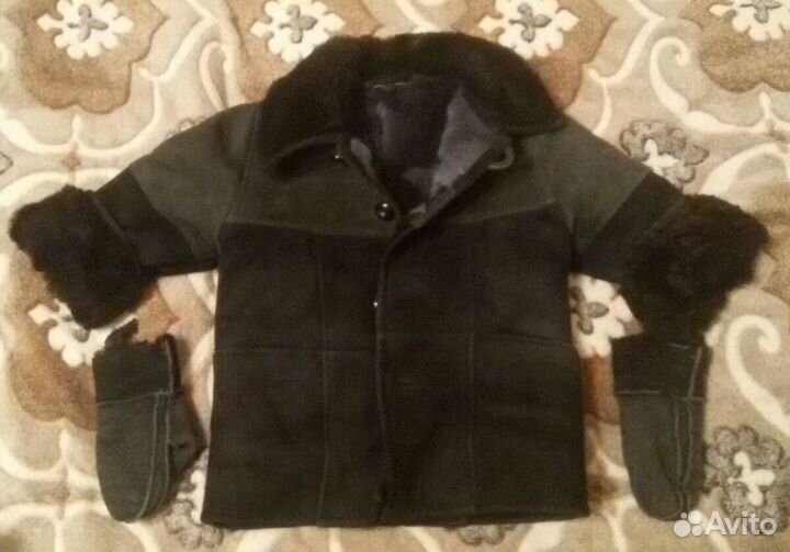 Дубленка натуральная детская 28 р-р