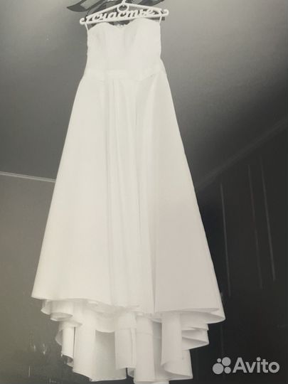 Свадебное платье 44 46 бу