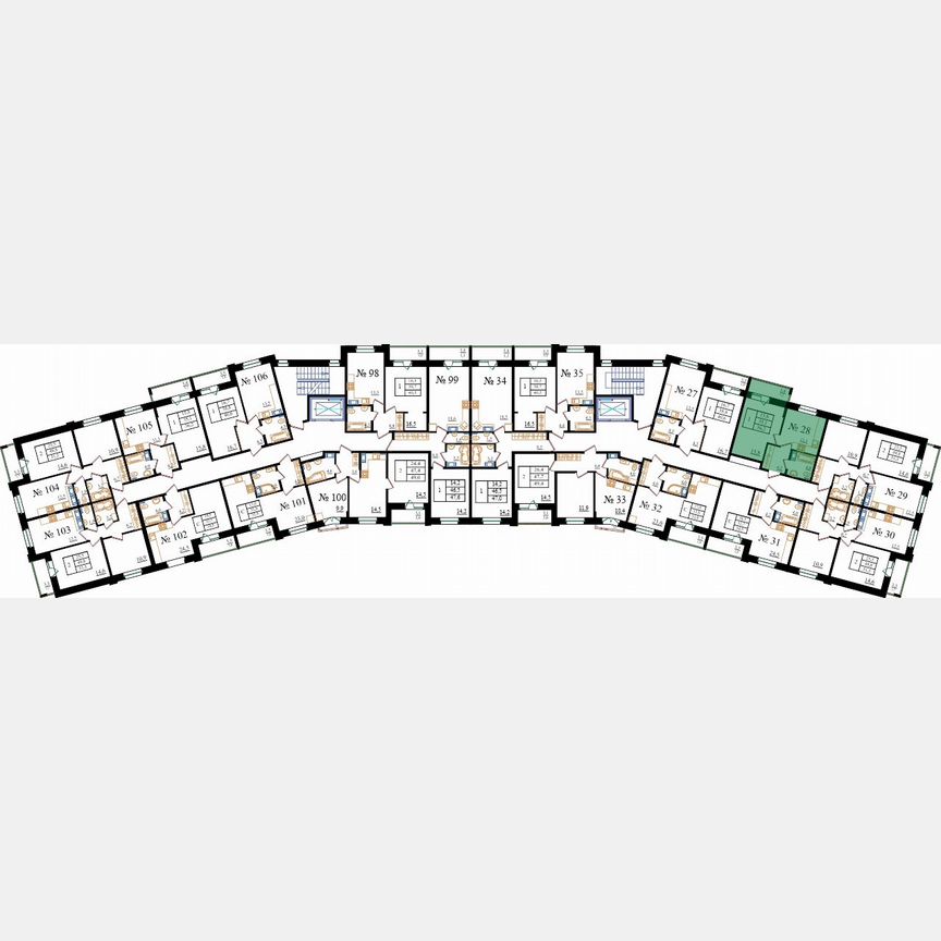 1-к. квартира, 36,2 м², 4/8 эт.