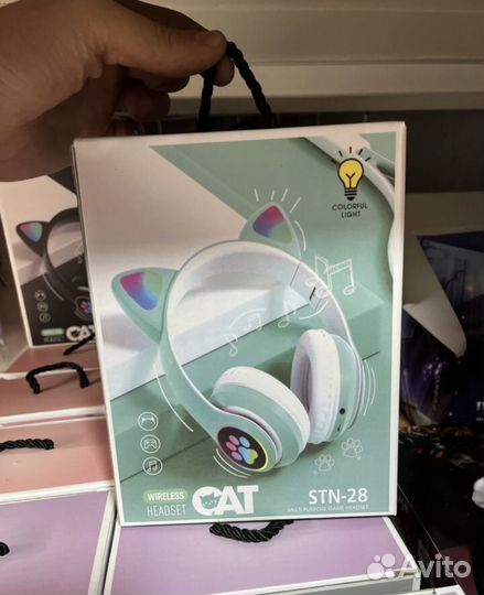 Светящиеся наушники Cat STN-28