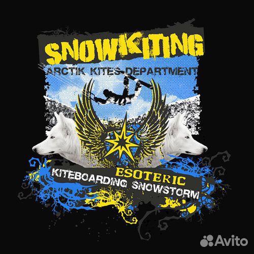 Футболка для Кайтсерферов Esoteric SnowStorm D.Blu