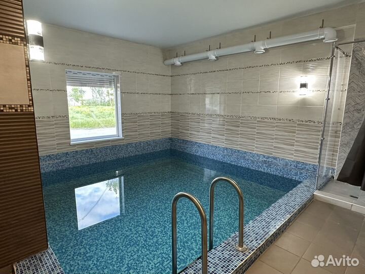 Баня сауна с бассейном