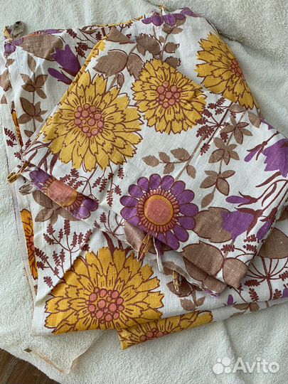 Шторы льняные СССР