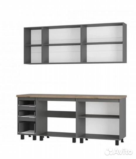 Кухня честер в цвете графит