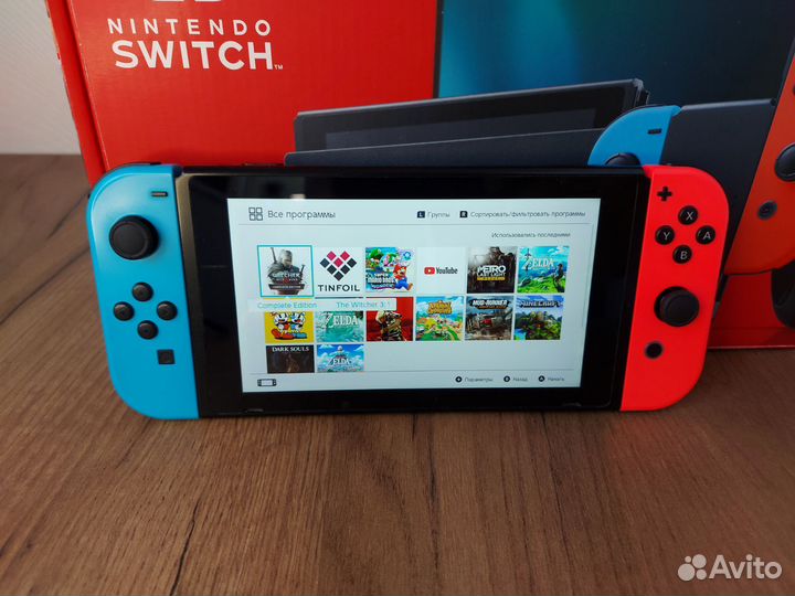 Прошитый Nintendo Switch 2rev. 160Gb Любые игры