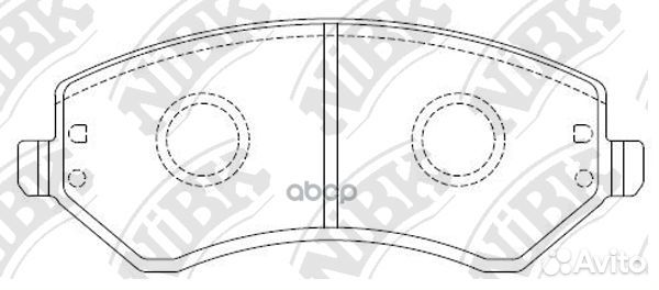 Колодки тормозные дисковые передние NiBK PN0058