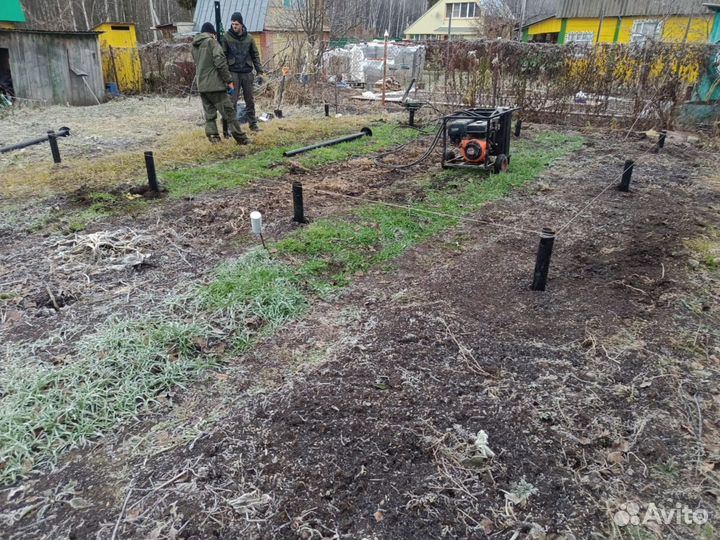 Продажа и монтаж винтовых свай. Винтовая свая