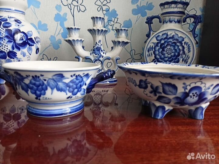 Изделия фарфоровые г.Гжель