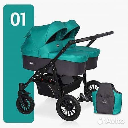 Коляска для двойни Riko