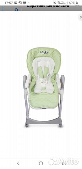 Стульчик для кормления babyton зеленый