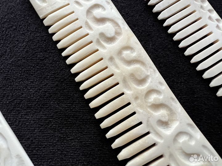 Расческа из кости лося ручная работа