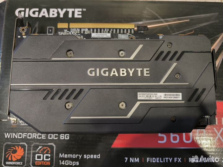 Видеокарта Gigabyte Radeon RX5600XT