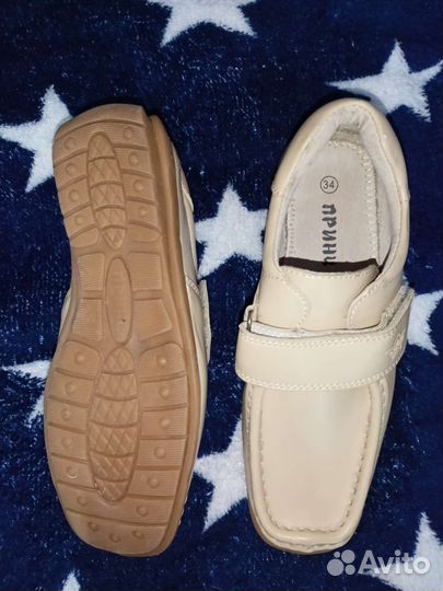 Ботинки мокасины кожа