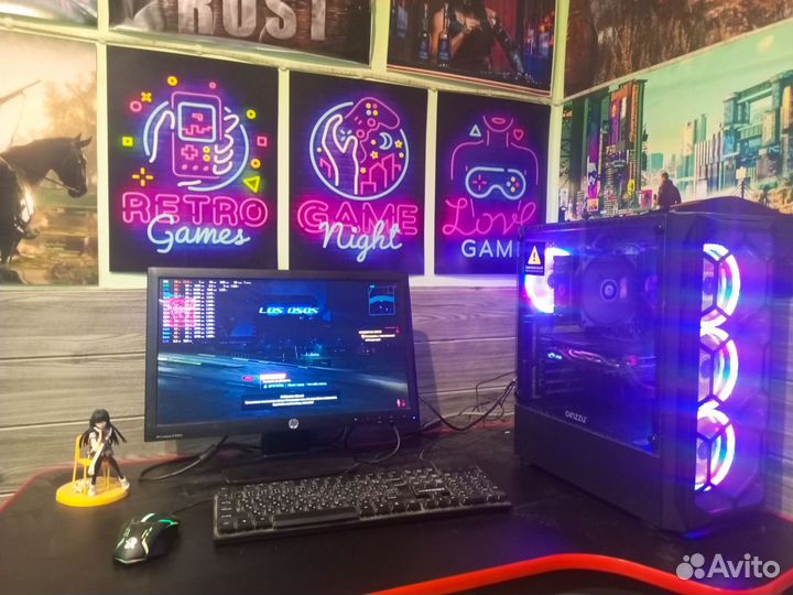 Игровой пк ryzen 5 2600/16gb ddr4/ssd/gtx