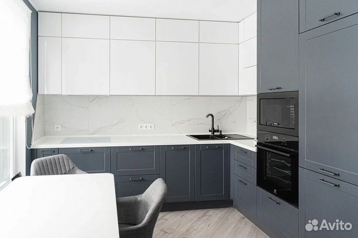 Цена за всю кухню. Серый лофт CN:015441