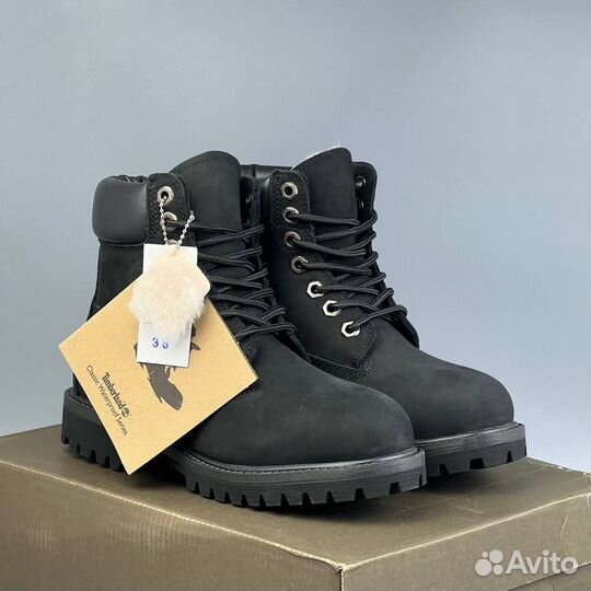 Зимние ботинки timberland black