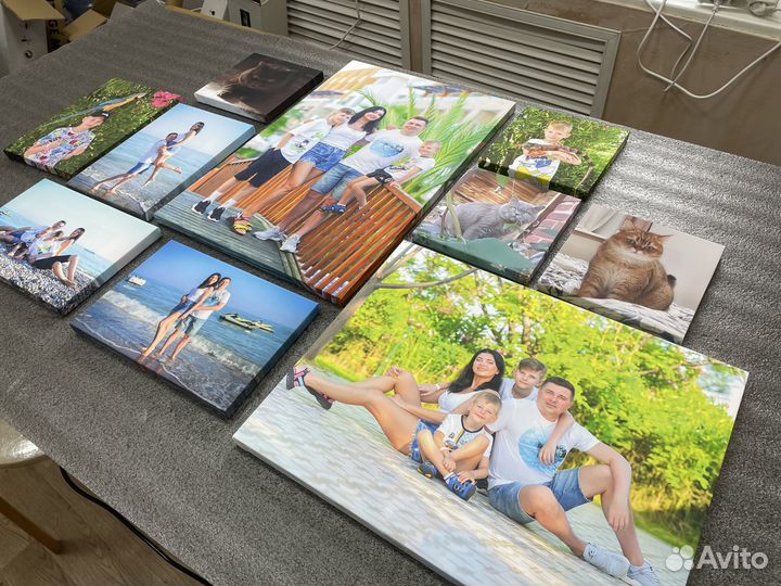 Печать фотографий и портретов по фото на холсте