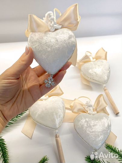 Игрушки на елку ручная работа бархатные