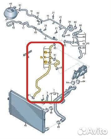 Патрубок системы охлаждения Skoda Rapid cwvb 2017