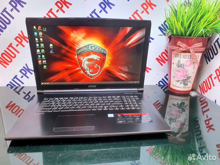 Игровой ноутбук MSI core i7 7700HQ/GTX960/SSD