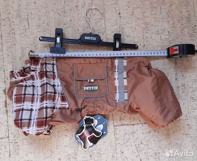 Комбинезон для таксы кобель новый на флисе