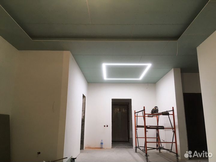 Монтаж гипсокартона