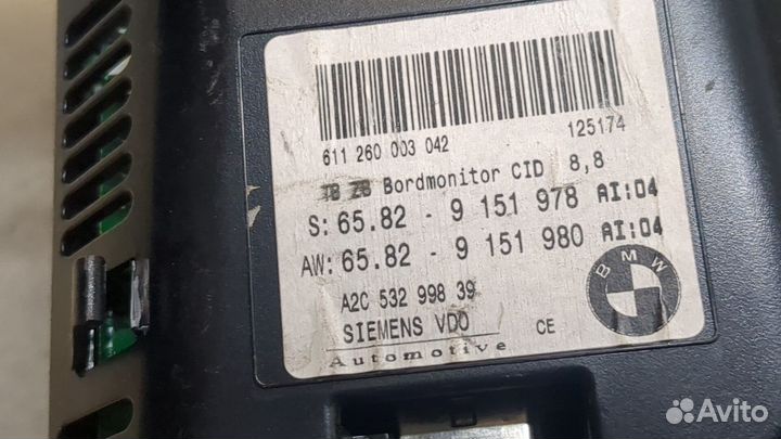 Дисплей компьютера BMW 5 E60, 2008