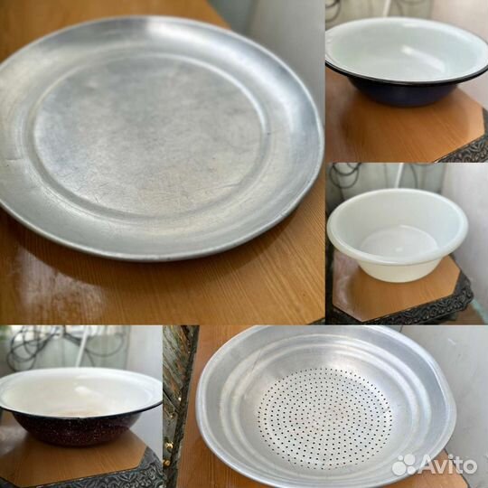 Тазы, поднос, дуршлаг СССР