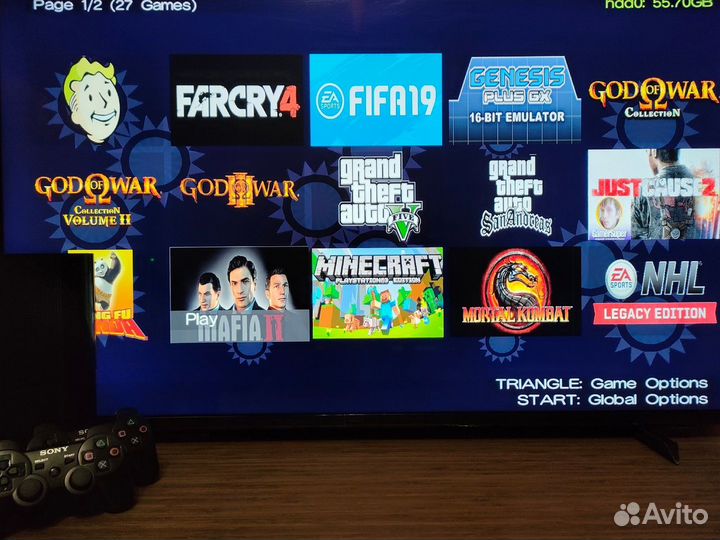 Sony PlayStation 3 прошитая Super Slim 500 гб HDD