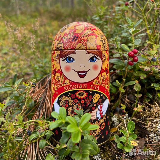 Сувенир Матрёшка с чаем