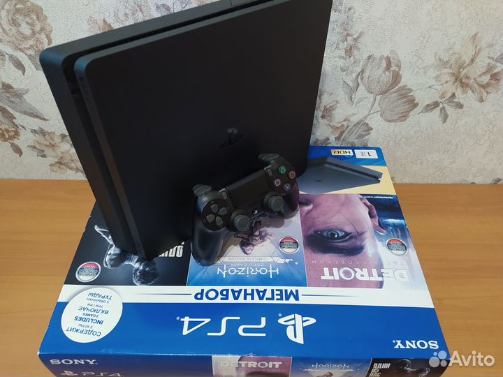 Гарантия/ Sony PlayStation 4 Slim 1Tb (CUH-2218B)